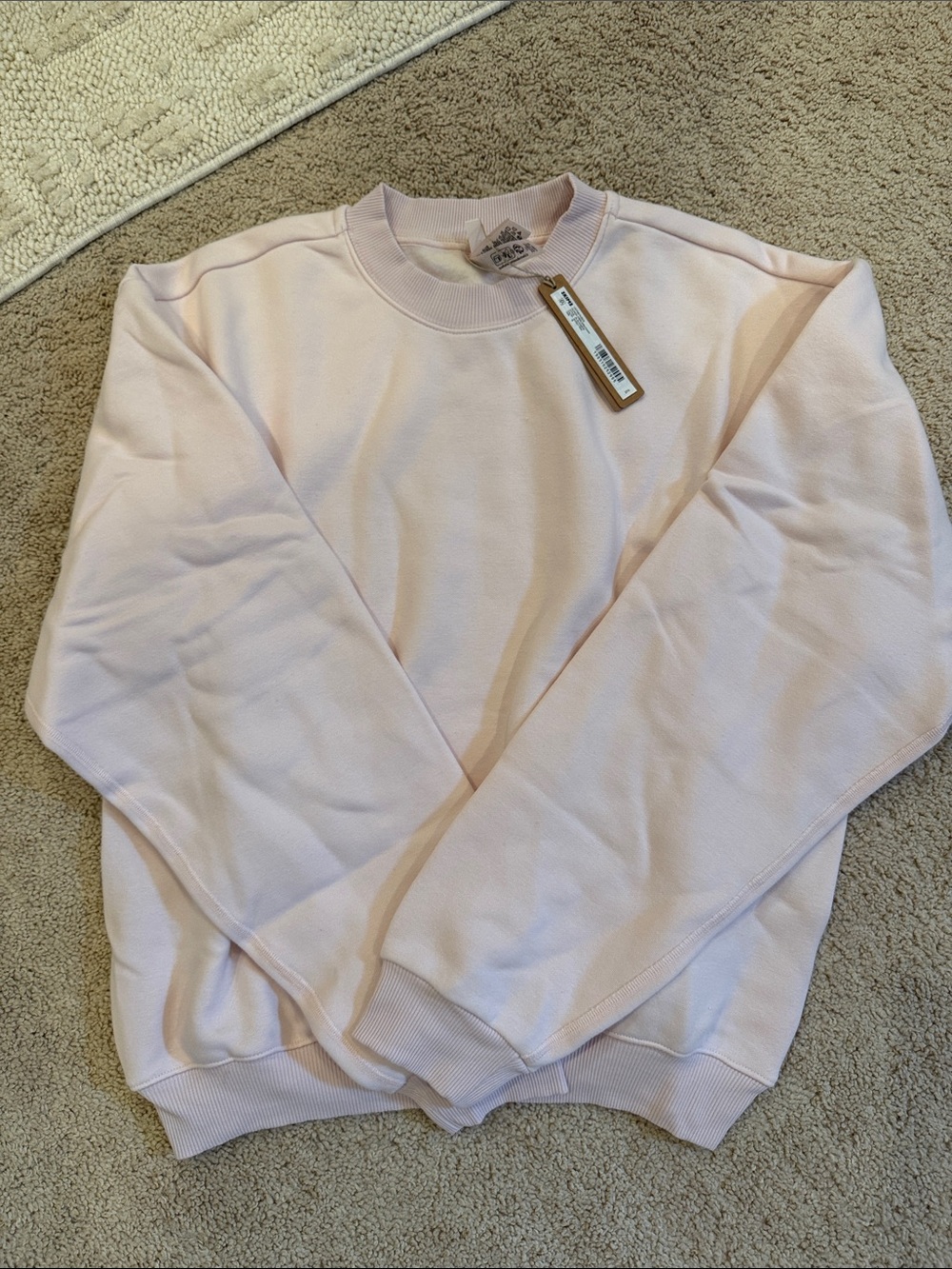 SKIMS Light Pink Crewneck Sweatshirt
